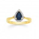 9ct-Sapphire-Diamond-Ring Sale