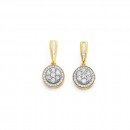 9ct-Cluster-Diamond-Earrings-Total-Diamond-Weight50ct Sale