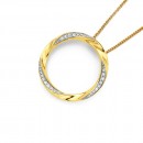 9ct-Diamond-Circle-Pendant Sale