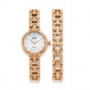 Elite-Rose-Gold-Tone-Fluer-Des-Watch-Bracelet-Set Sale