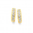 9ct-Diamond-Huggie-Earrings Sale