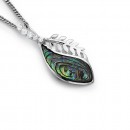 Cubic-Zirconia-Paua-Silver-Fern-Pendant-in-Sterling-Silver Sale