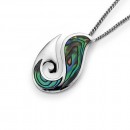 Paua-Koru-Pendant-in-Sterling-Silver Sale