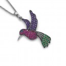 Cubic-Zirconia-Hummingbird-Pendant-in-Sterling-Silver Sale