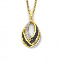 9ct-Sapphire-Diamond-Pendant Sale