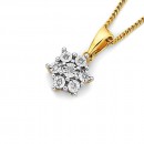 Diamond-Star-Pendant-in-9ct-Yellow-Gold Sale