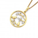 9ct-Two-Tone-Diamond-Pendnt-with-Birds Sale