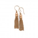 Stainless-Steel-Rose-Tassel-Chain-Drop-Earrings Sale