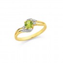 9ct-Peridot-and-Diamond-Swirl-Ring Sale