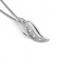 9ct-White-Gold-Diamond-Pendant Sale