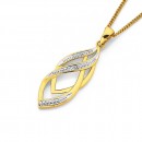 9ct-Diamond-Twist-Pendant Sale