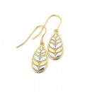 9ct-Two-Tone-Leaves-Drop-Earrings Sale