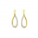 9ct-Cubic-Zirconia-Drop-Earrings Sale