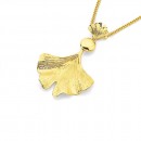 9ct-Double-Ginkgo-Leaf-Pendant Sale