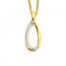 9ct-Cubic-Zirconia-Pendant Sale