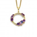 9ct-Amethyst-and-Diamond-Open-Circle-Pendant Sale