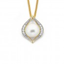 9ct-Freshwater-and-Diamond-Pendant Sale