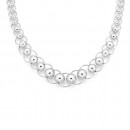 Sterling-Silver-Graduating-Ball-Circle-Link-Necklet Sale