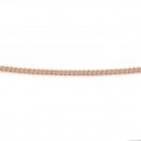 9ct-Rose-Gold-45cm-Diamond-Cut-Solid-Curb-Chain Sale