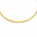 9ct-40-44cm-Two-Tone-Reversable-Omega-Chain Sale