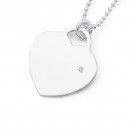 Sterling-Silver-Diamond-Heart-Disc-Pendant Sale