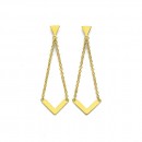 9ct-Chevron-Chain-Drop-Earrings Sale