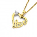 9ct-Diamond-Miracle-Plate-Heart-Pendant Sale