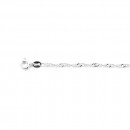 Sterling-Silver-185cm-Singapore-Twist-Bracelet Sale