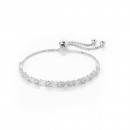 Sterling-Silver-Cubic-Zirconia-Adjustable-Bracelet Sale