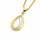 9ct-Diamond-Swirl-Teardrop-Pendant Sale