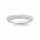 Silver-Cubic-Zirconia-Hugs-Kisses-Ring Sale