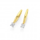 9ct-Diamond-Huggies-TDW25ct Sale