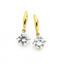 9ct-Cubic-Zirconia-7mm-Round-Hook-Earrings Sale