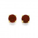 9ct-5mm-Garnet-Stud-Earrings Sale