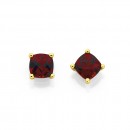 9ct-5mm-Garnet-Stud-Earrings Sale