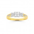 9ct-Diamond-Trilogy-Ring Sale