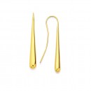 9ct-Long-Bomber-Hook-Drop-Earrings Sale