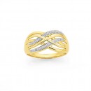 9ct-Diamond-Set-Wide-Multi-Crossover-Ring Sale