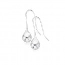 Sterling-Silver-Polished-Tear-Drop-Hook-Earrings Sale
