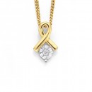 9ct-Mirror-Set-Diamond-Crossover-Pendant Sale