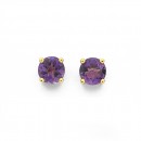 9ct-Amethyst-Stud-Earrings Sale