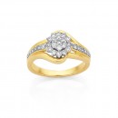 9ct-Diamond-Cluster-Ring Sale