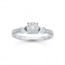 9ct-White-Gold-Diamond-Ring-Total-Diamond-Weight25ct Sale