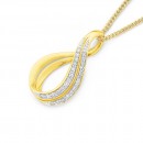 9ct-Diamond-Twist-Pendant-TDW15ct Sale