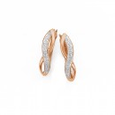 9ct-Rose-Gold-Diamond-Set-Huggies Sale