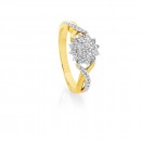 9ct-Diamond-Cluster-Ring-Total-Diamond-Weight50ct Sale