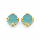 Eliza-9ct-Blue-Chalcedony-Earrings Sale