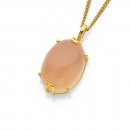 Eliza-9ct-Pink-Chalcedony-Pendant Sale