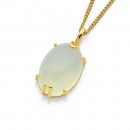 Eliza-9ct-Cream-Chalcedony-Pendant Sale