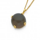 Eliza-9ct-Grey-Chalcedony-Pendant Sale